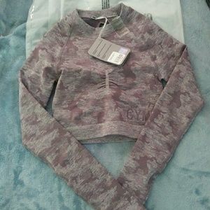 BNWT Gymshark Camo Crop Top